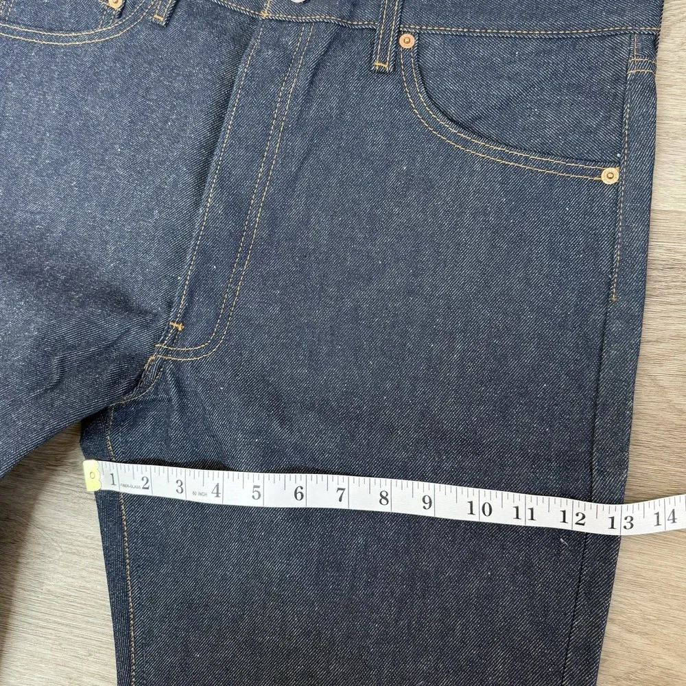 VTG Levis 501XX Shrink To Fit Jeans 35x33 Deadstock Raw Denim 2001 NOS 501 0000